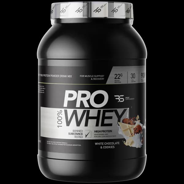 Basic PRO Whey - Bela Čokolada & Keks (908g) - Titan Premium