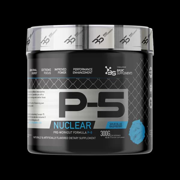 P5 300g - preworkout/reaktor Borovnica Basic Supplements - Titan Premium
